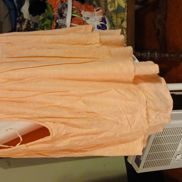 Women's Pink Symmetry 1X Plus Layered Sleeveless Tank Top Blouse - Picture 4 of 12